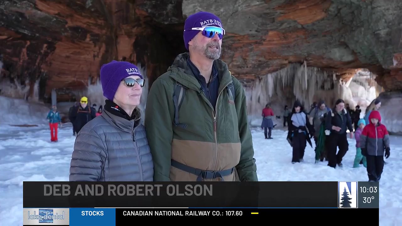 The Apostle Island Ice Caves were only open for one day before 