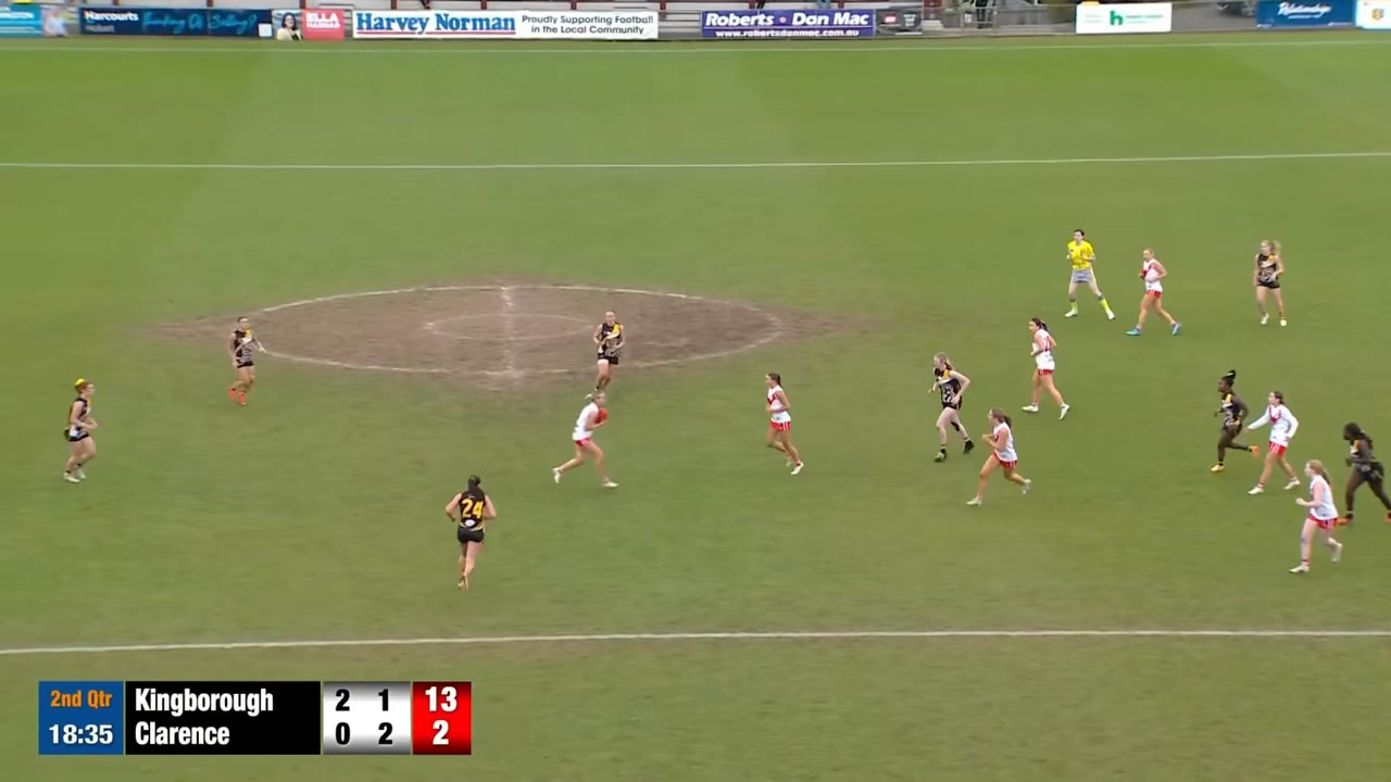 A classy finish from Ava Read put Clarence on the board in the second ...