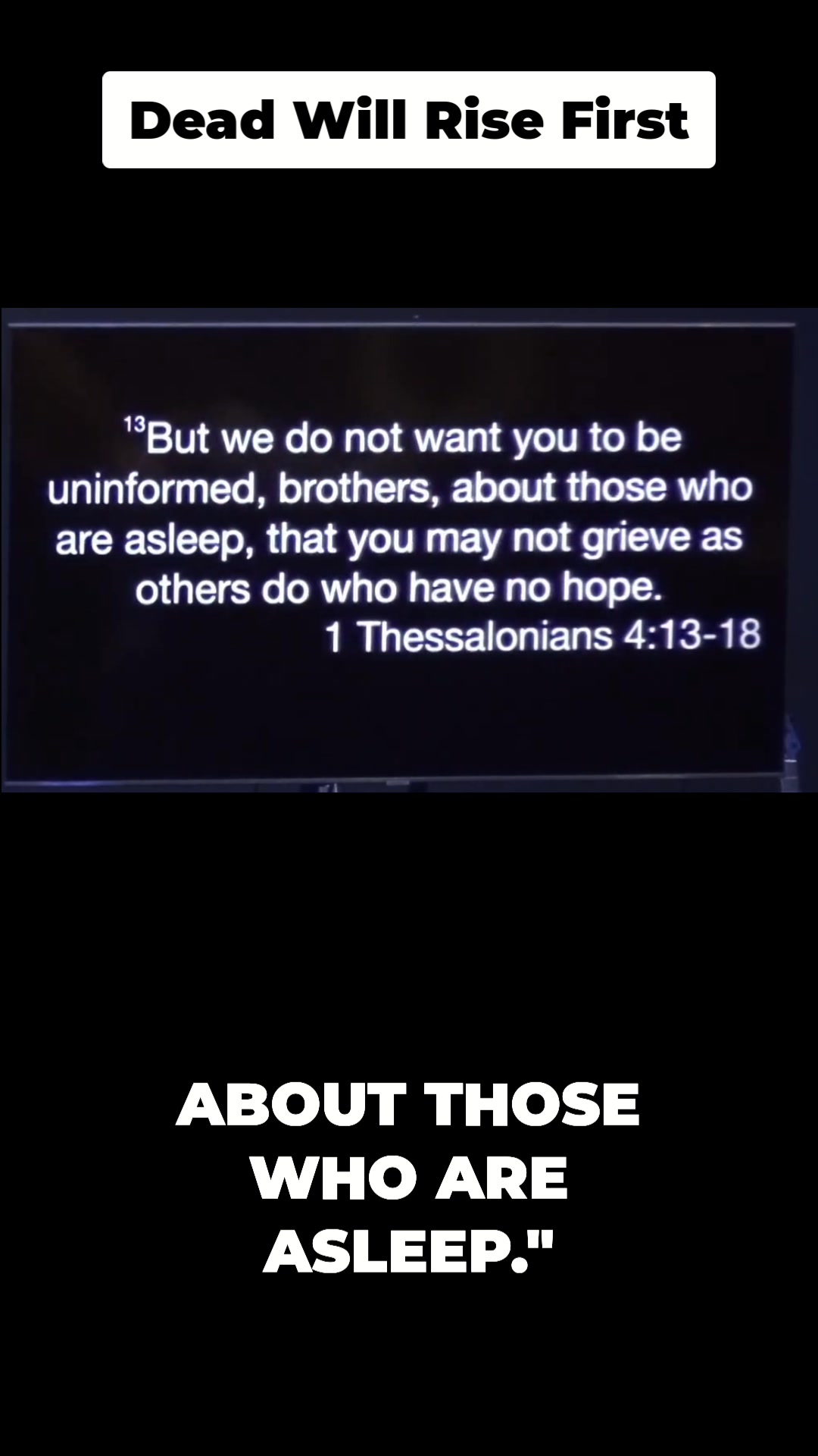 The Thessalonians worried about those who died before the resurrection ...