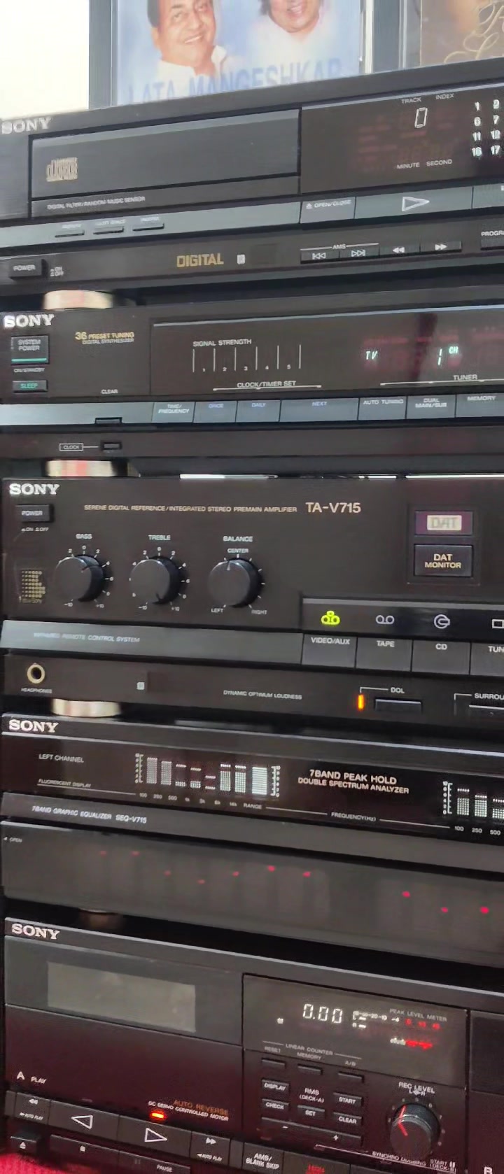 SONY -TA-715 Music System 100+100 Watts. High Quality Audio Output