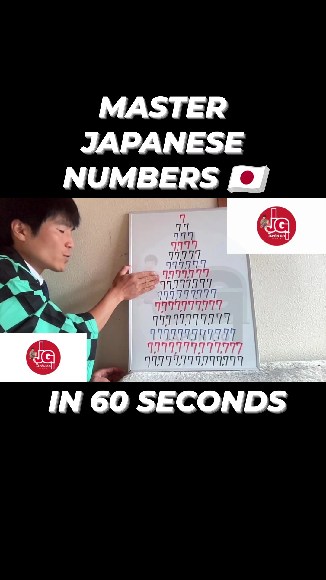 MASTER JAPANESE NUMBERS IN 60 SECONDS🇯🇵777 #JapónGo