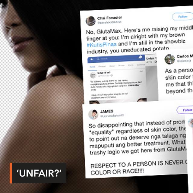 People online slam skin whitening brand Glutamax for a series of online ads uploaded on Facebook Saturday., Full story: https://www.rappler.com/move-ph/228125-glutamax-ad-online-reactions | Rappler