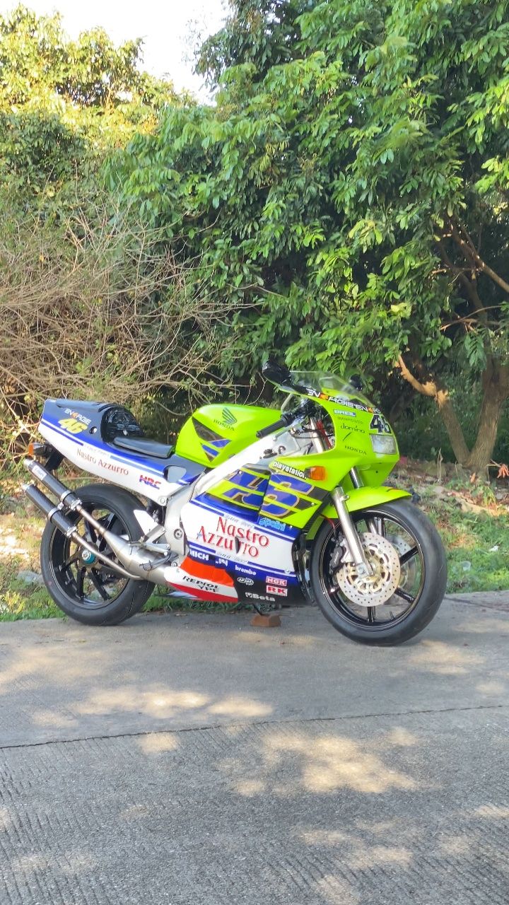 Valentino Rossi's 2001 Nastro Azzurro Honda NSR500 bike