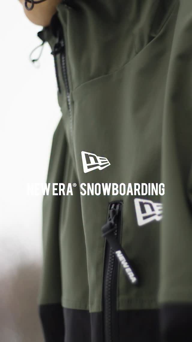 NEW ERA（ニューエラ）　スノージャケット オリーブ/ブラック NEW ERA® SNOWBOARDING】 25‐26 シーズンの新モデルが登場。左袖と裾に