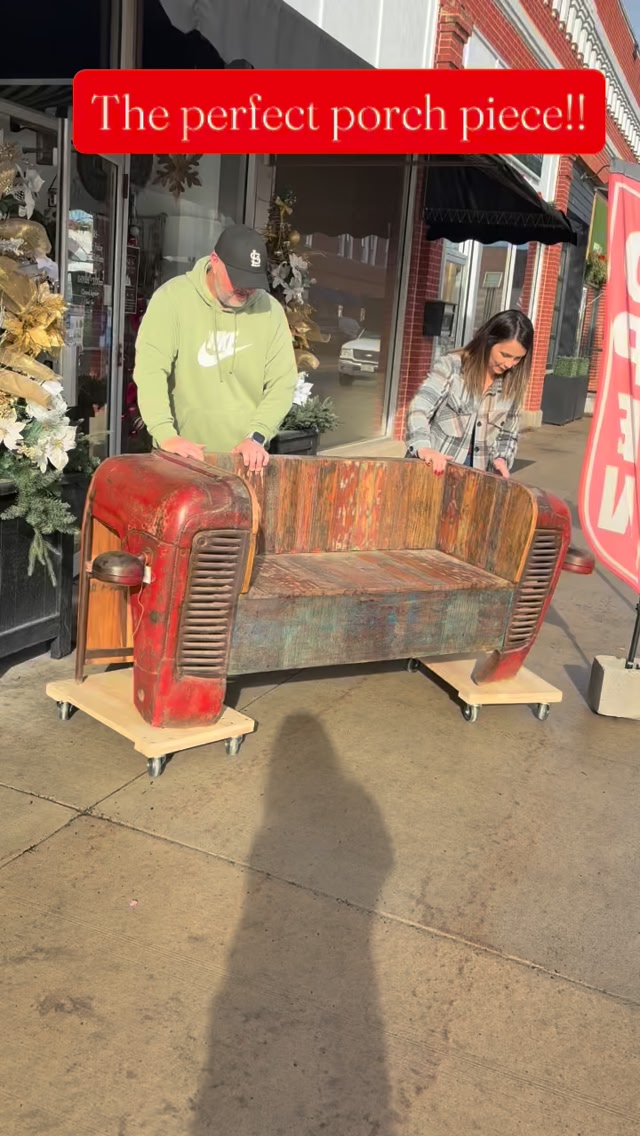 This tractor bench is so unique! Make it yours this season!! # ...
