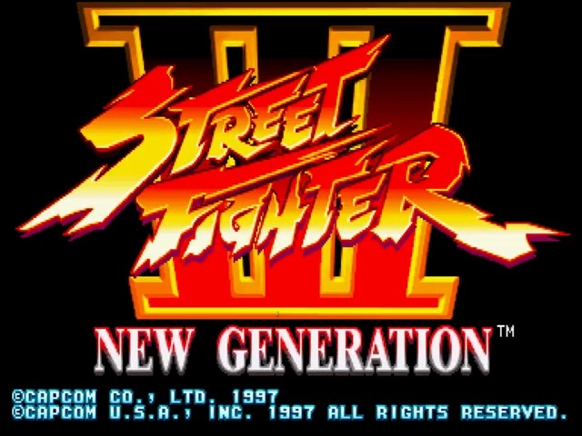 Flyer japones de Street Fighter III: New Generation, arcade (1997