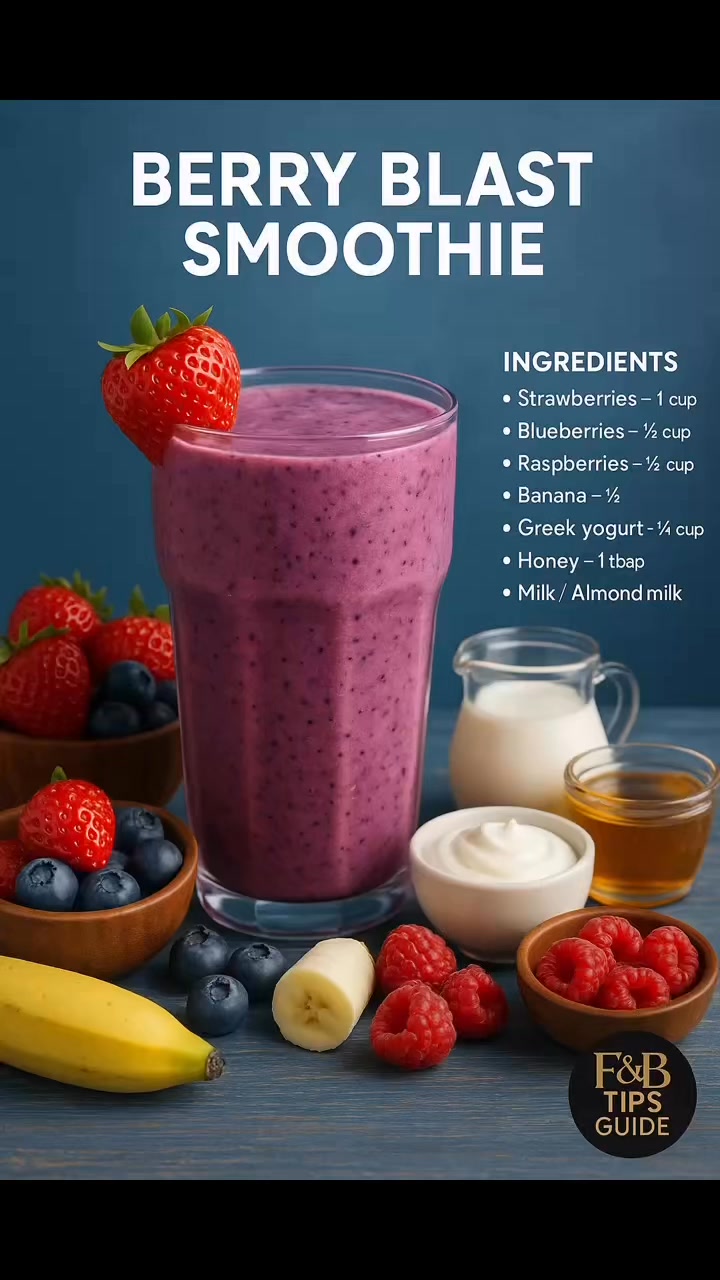 Types of Smoothie Recipes with ingredients #fblifestyles #knowledge # ...