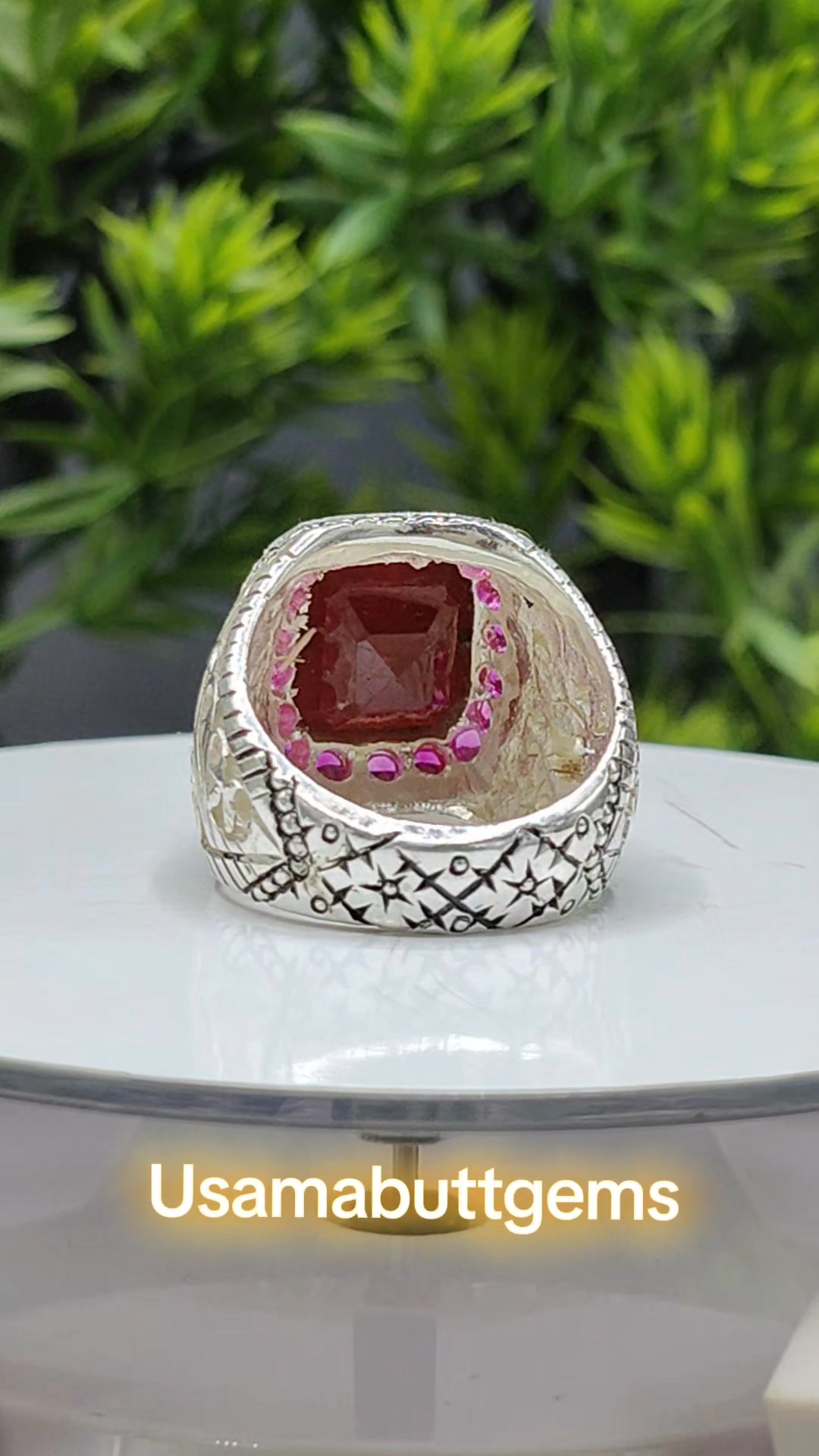 Natural Ruby Stone Special Handmade Ring Order Now By #Usamabuttgems ...