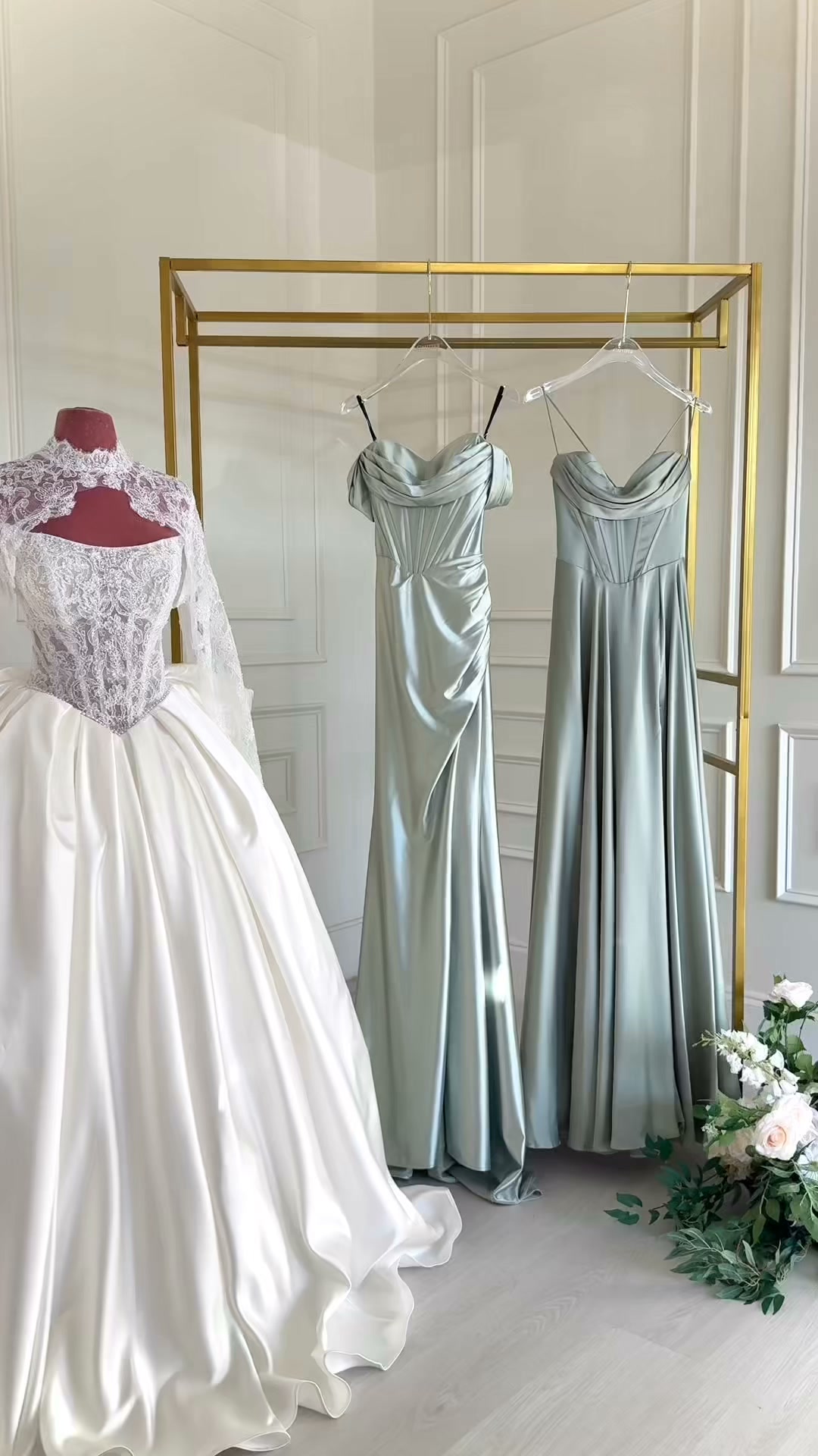 Sage bridesmaids? What can mom wear ! , #motherofthebride #motherofthegroom | Gautier - Formal Dresses