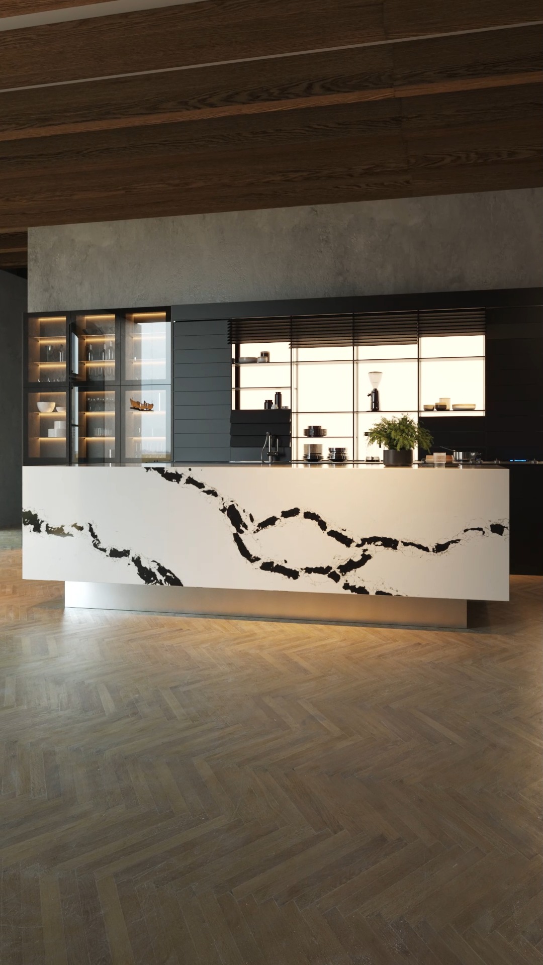 Make a bold statement with our new Calacatta Scoria countertop ⚡ The ...
