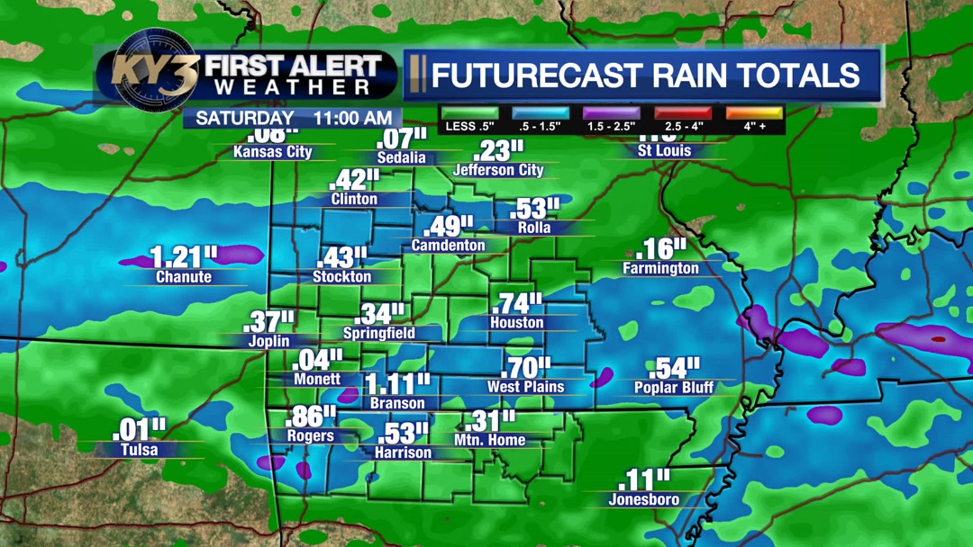 Rain is forecast Friday however this will not be a drought buster ...