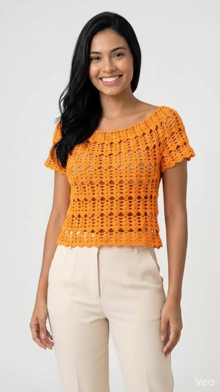 Blusa rosa estilo crochet ideal para playa o vacaciones