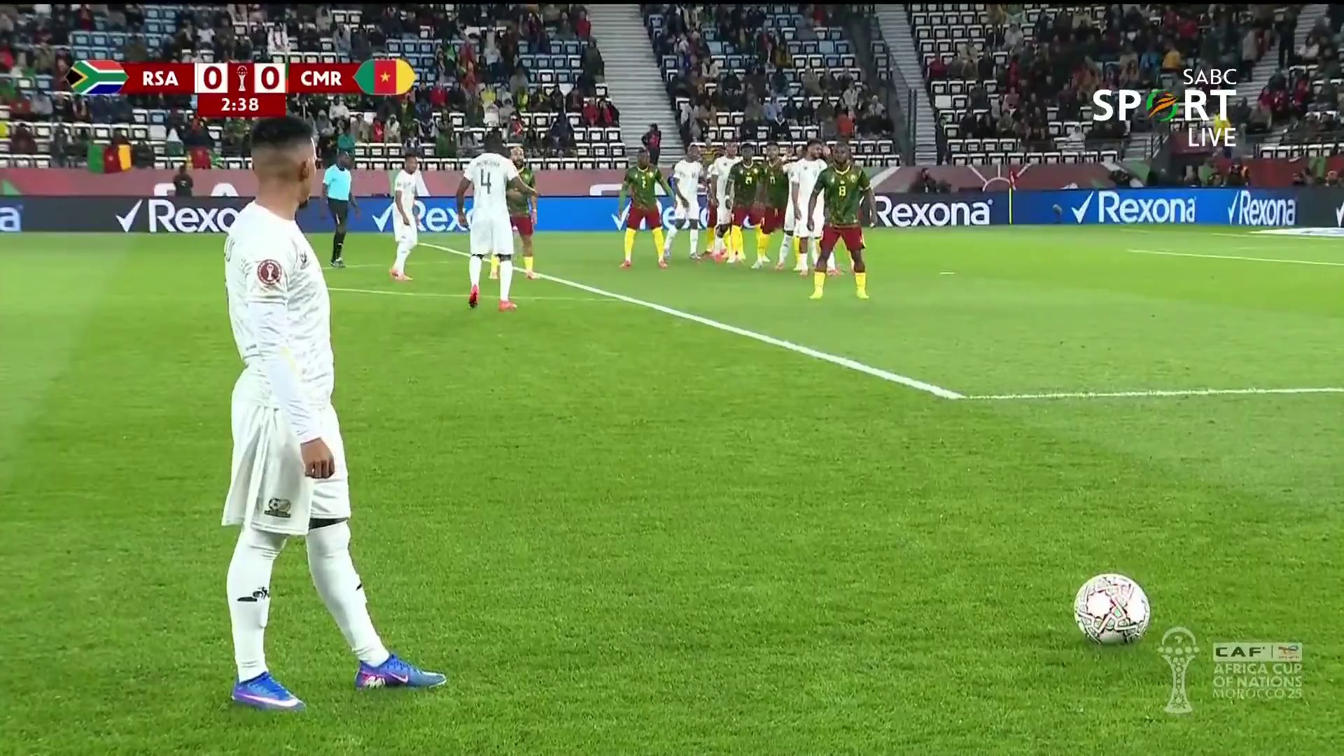 🏆 𝔸𝔽ℂ𝕆ℕ 𝟚𝟘𝟚𝟝 🏆 Lyle Foster's header goes wide. 🇿🇦 0⃣ 0⃣ 🇨🇲 🚨 LIVE 📺 ...