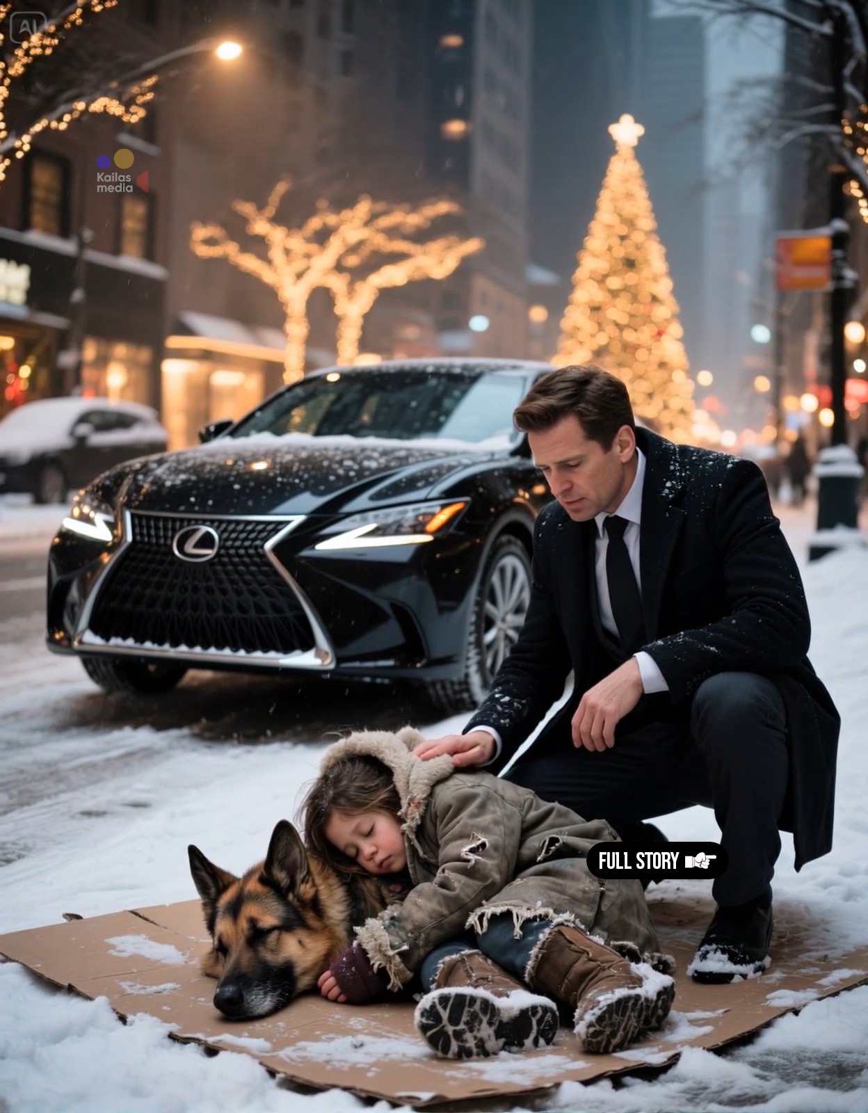 A Billionaire, a Little Girl, and a Dog in the Snow — and the Night ...
