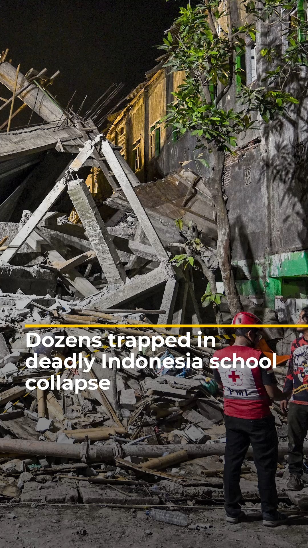 A school building collapsed during prayer time in Indonesia killing ...