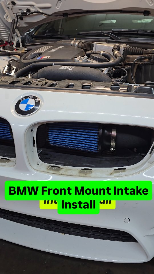 BMW M4 Front Mount Intake Install Burhans Auto Service & Tires # ...