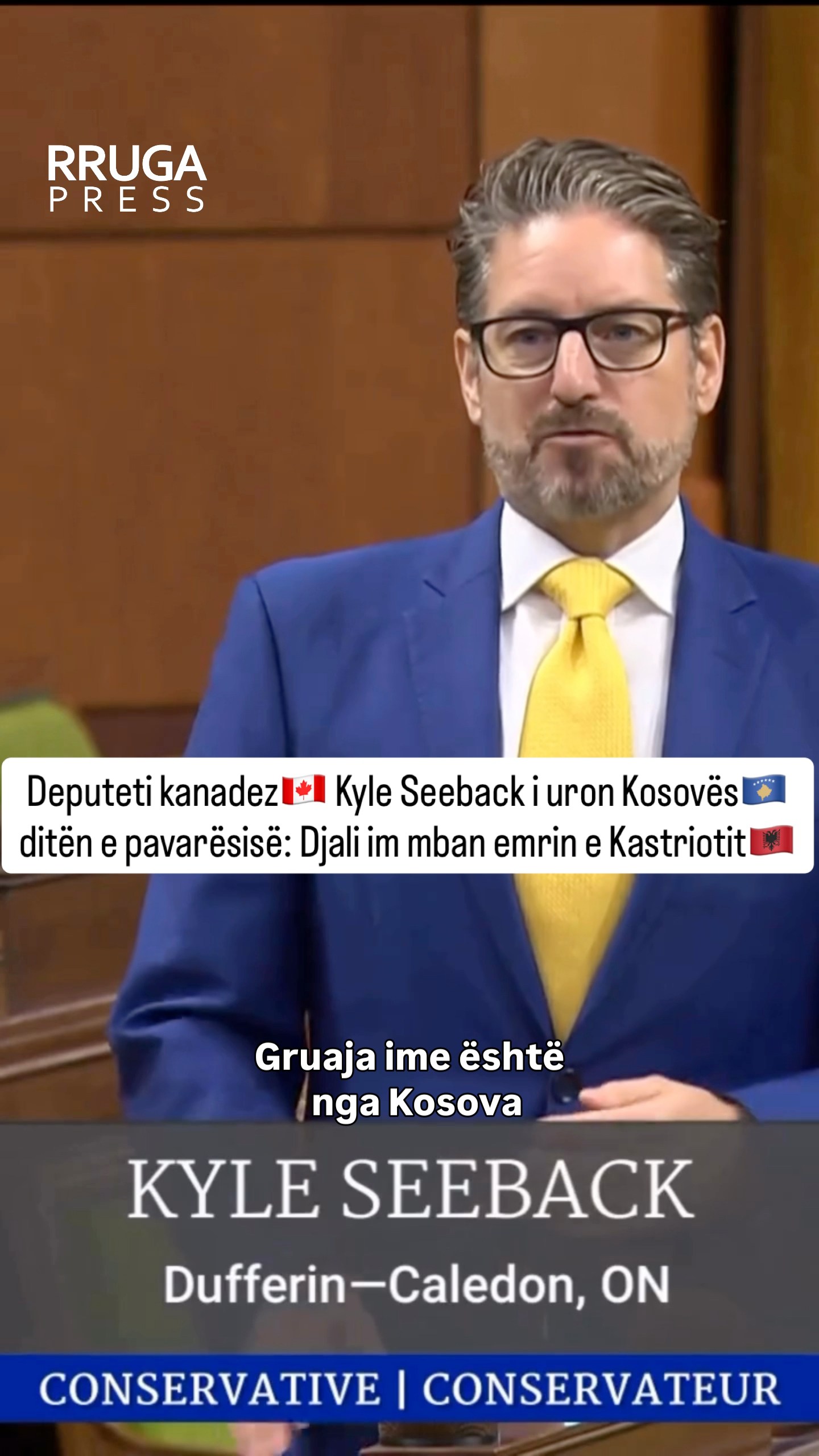 Kyle Seeback: Kosova shënon 18 vjet pavarësi javën e ardhshme — dhe për ...
