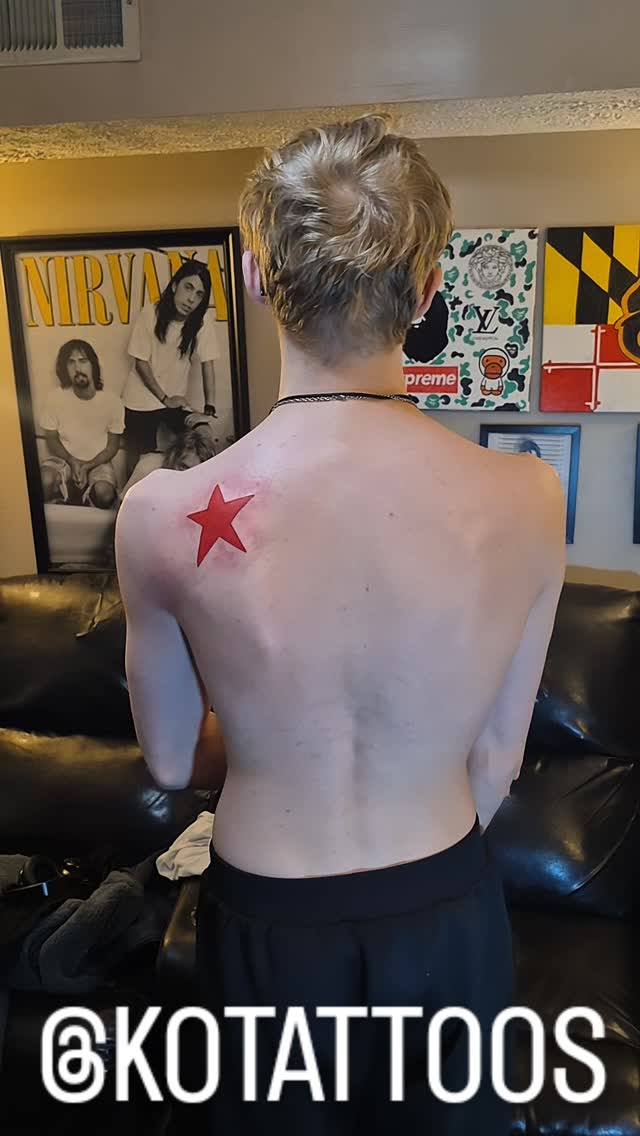 First tattoo! Based on auctioned off toy packaging art by John