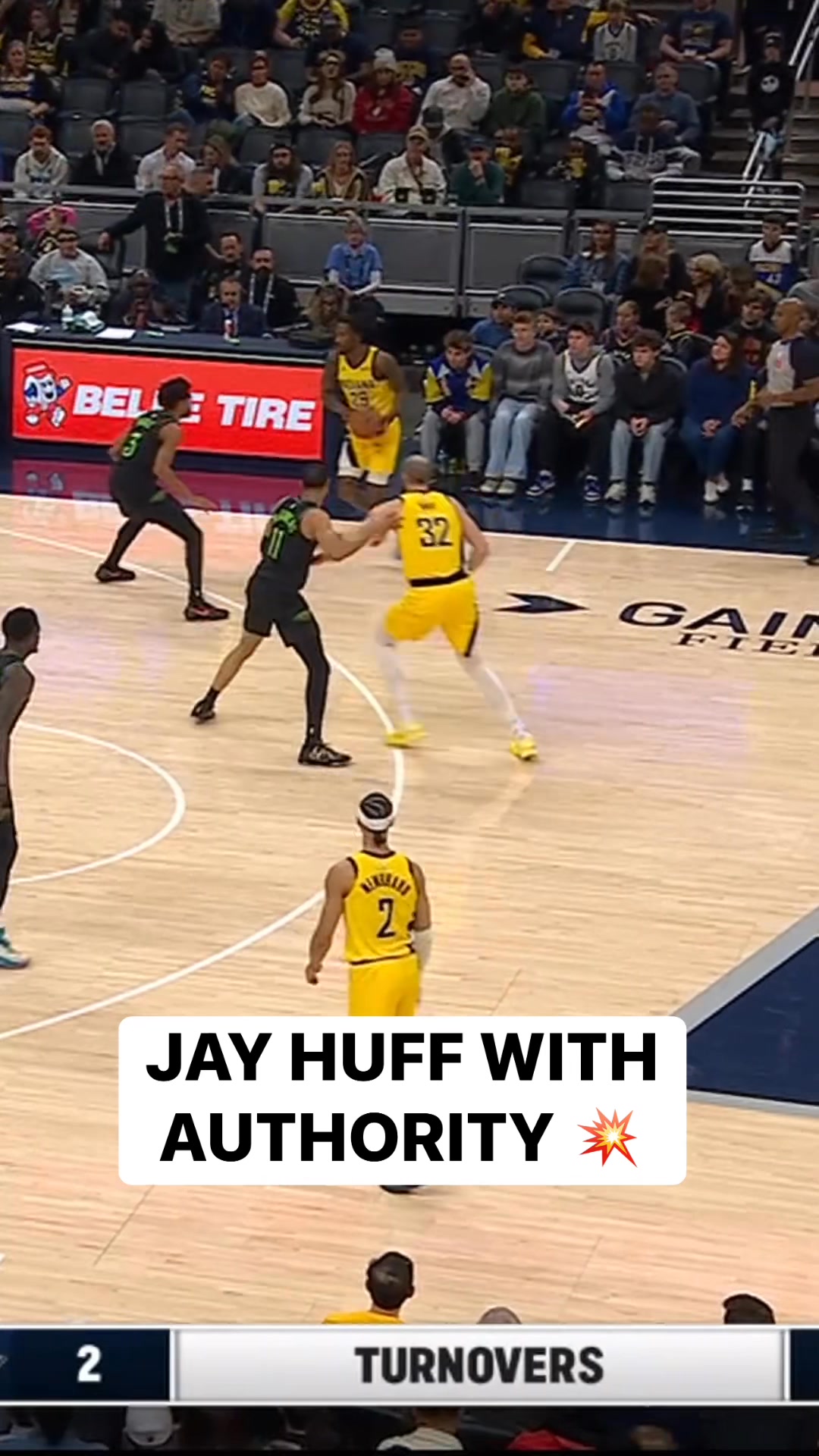 Jay Huff rolls to the rim and throws down the POSTER SLAM! 💪 NOP-IND on ...