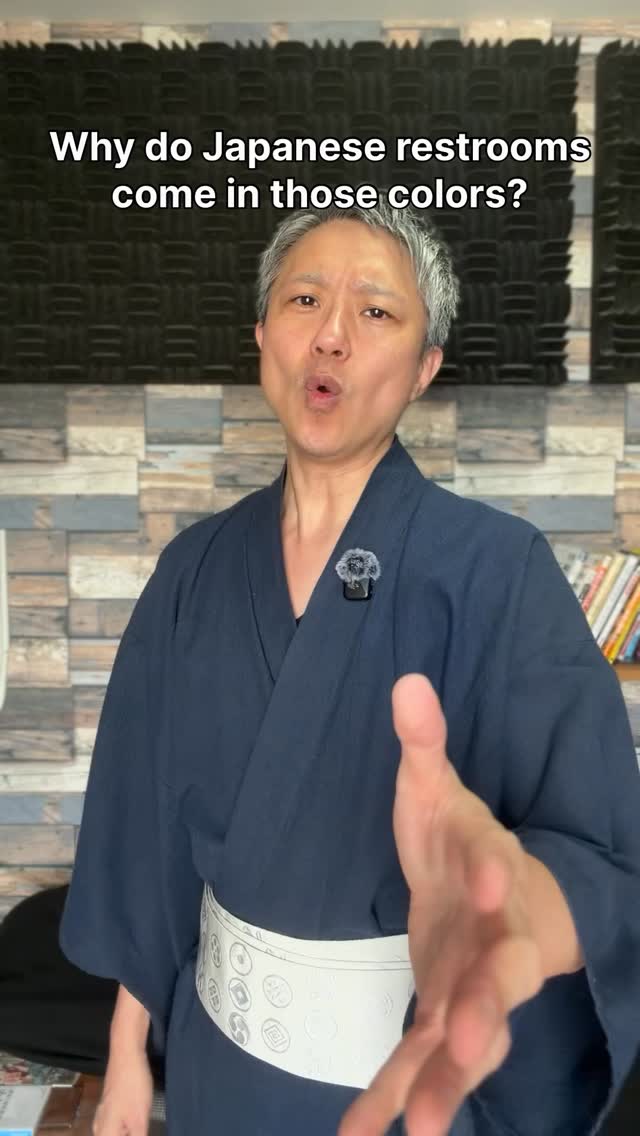 Why so Japanese restroom signs come in those colors