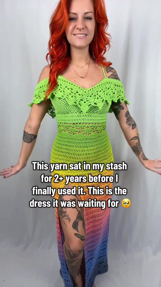 And the wait was worth it 🤩 I made this using my Wisteria crochet dress ...
