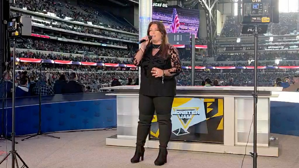 So blessed to be able to sing the National Anthem at Monster Jam at the ...