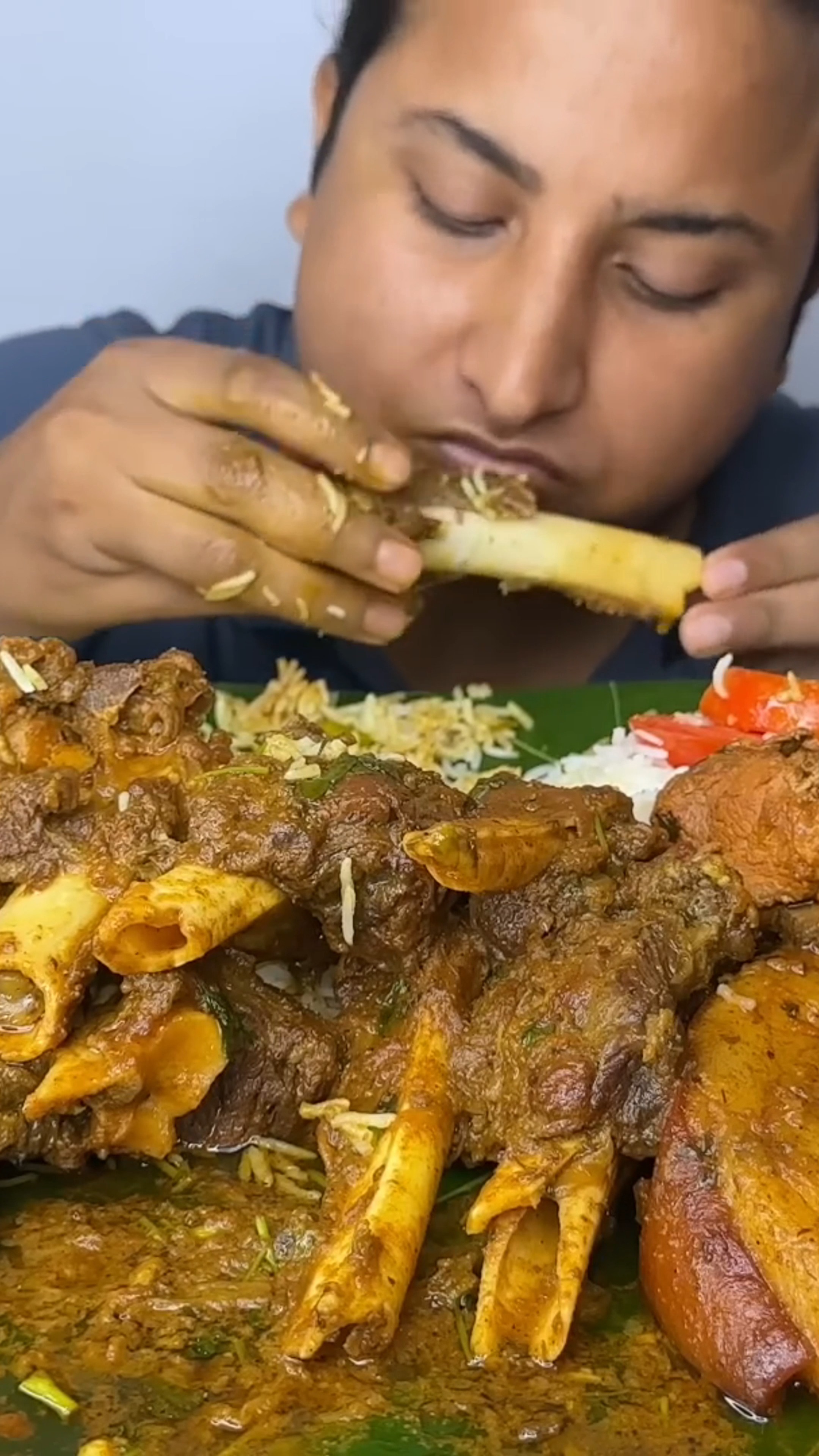 🍖 MEAT CUTTING, COOKING & MUKBANG 🍛 | Spicy Pork + 2.5KG Mutton Nalli ...