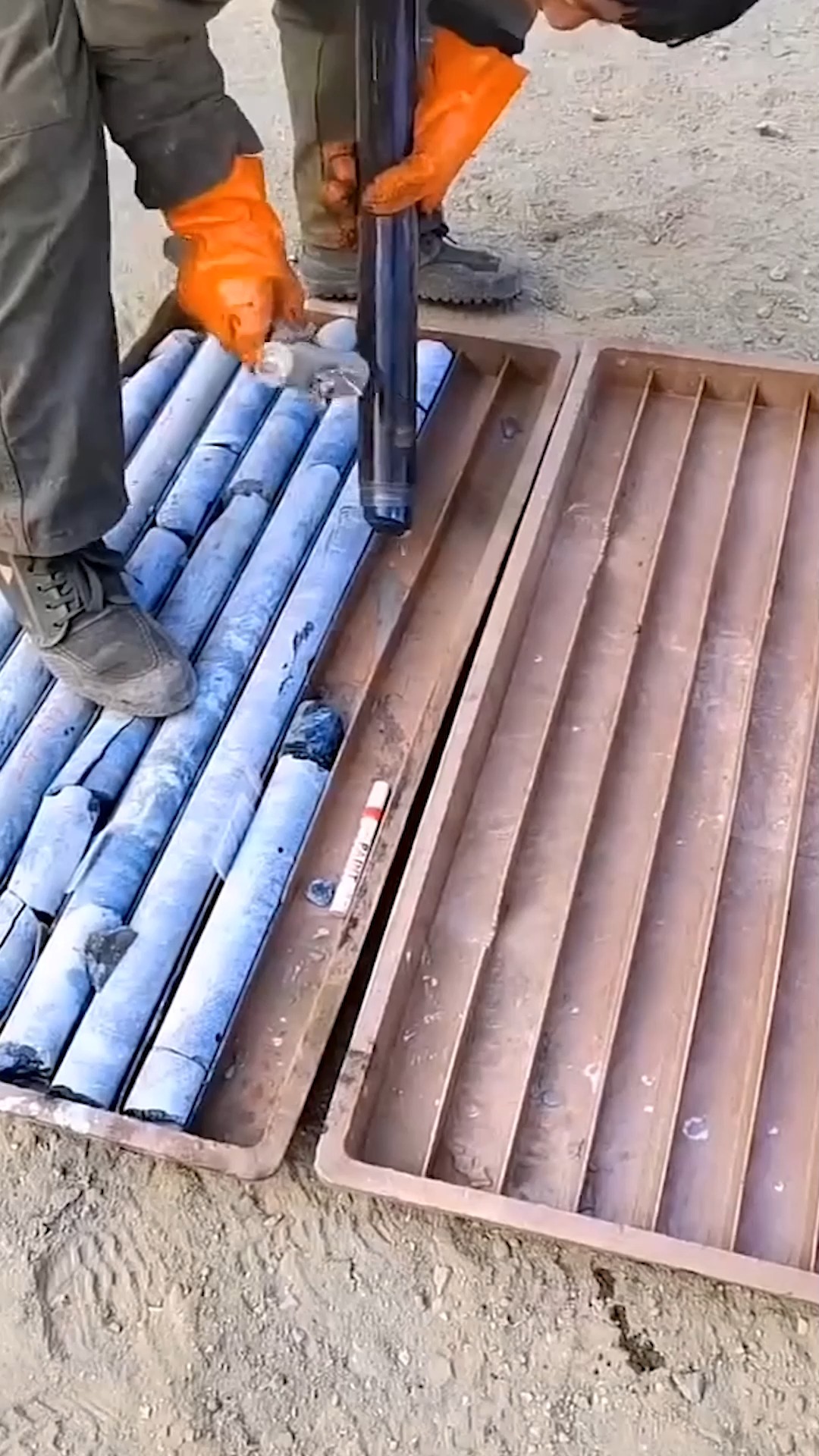 Core Box Filling with Rock. #MiningWork #SoilTesting | Gizmo Trends ...