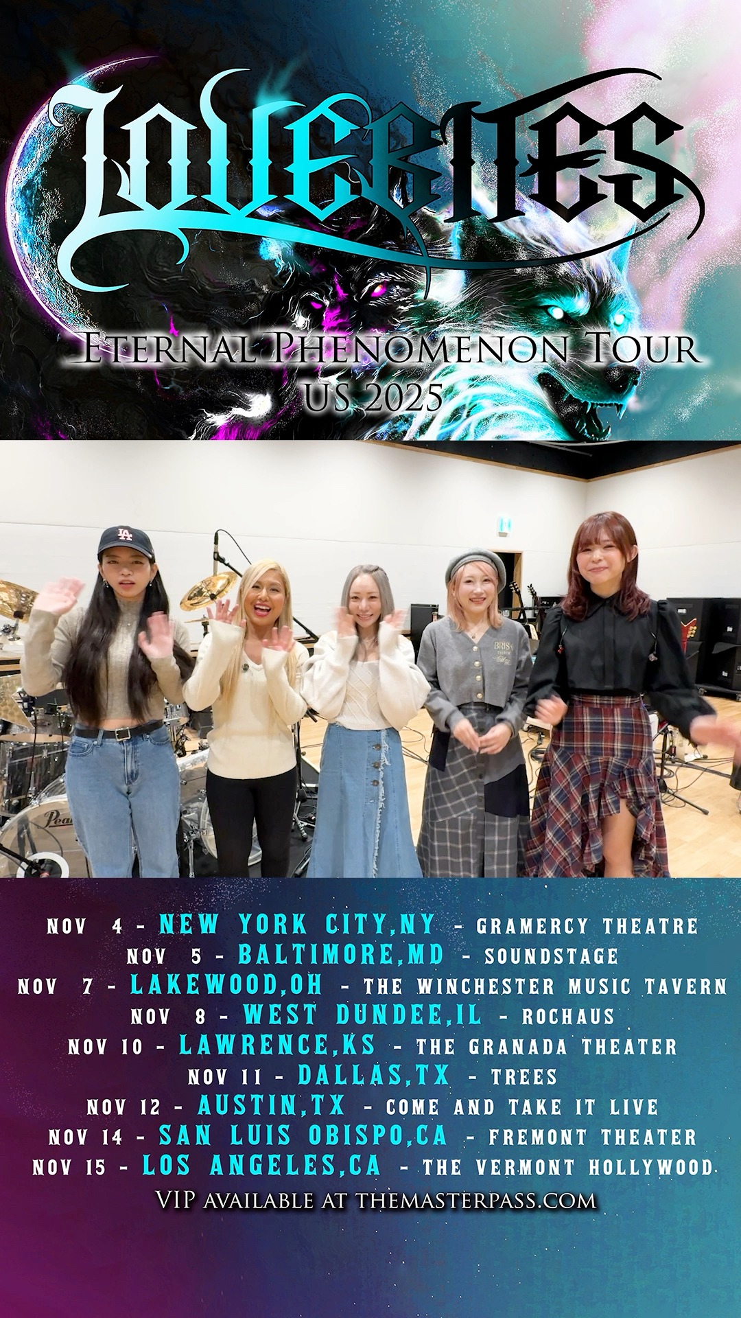 Set List for our tour with Love Bites revealed 🚀🚀🚀 VIP badges