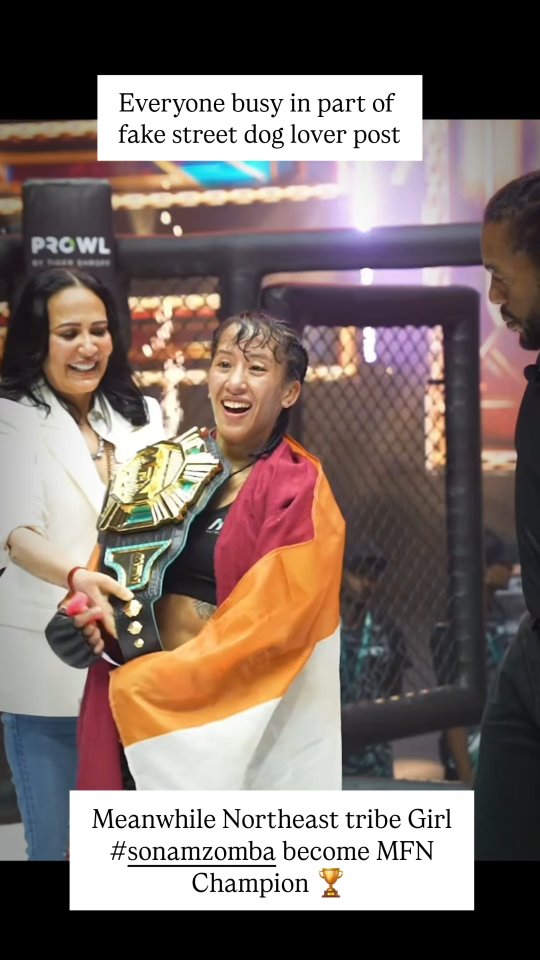 Northeast tribe Girl become mfn champion.. Congratulations @miss_khum ...