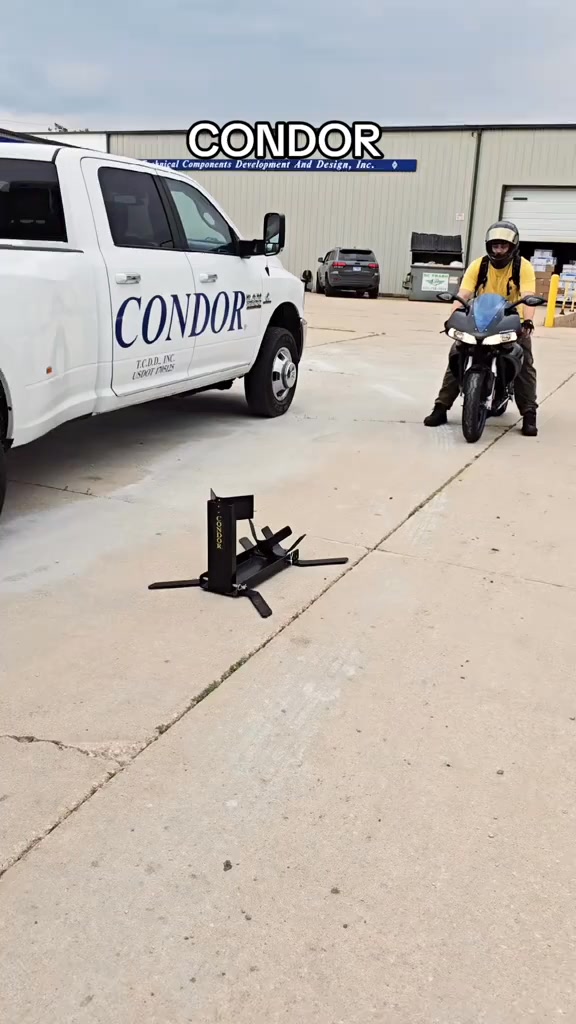 CONDOR Garage Dolly. For Every Motorcycle. www.https://condor-lift.com ...