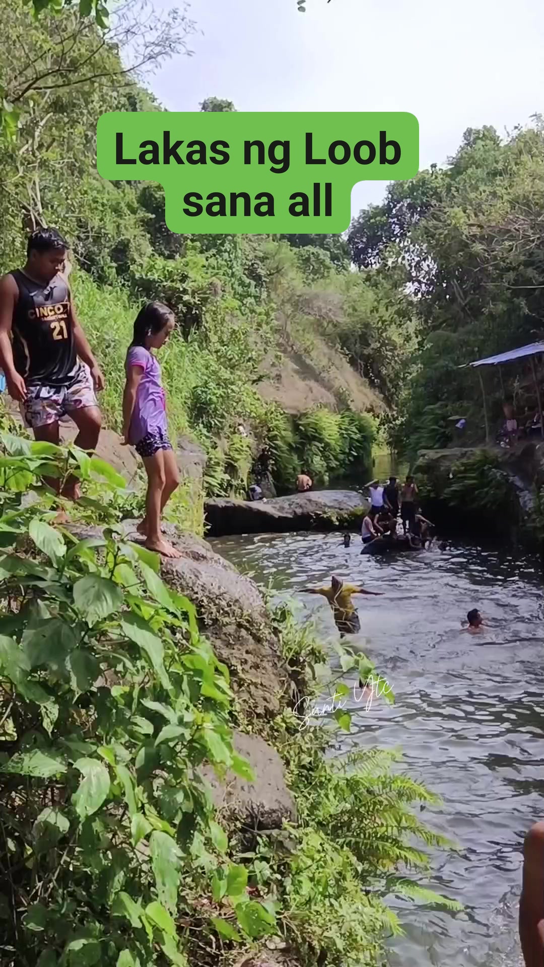 Mapapa sana all ka nalang sa lakas ng loob ni Nene tumalon sa malalim ...