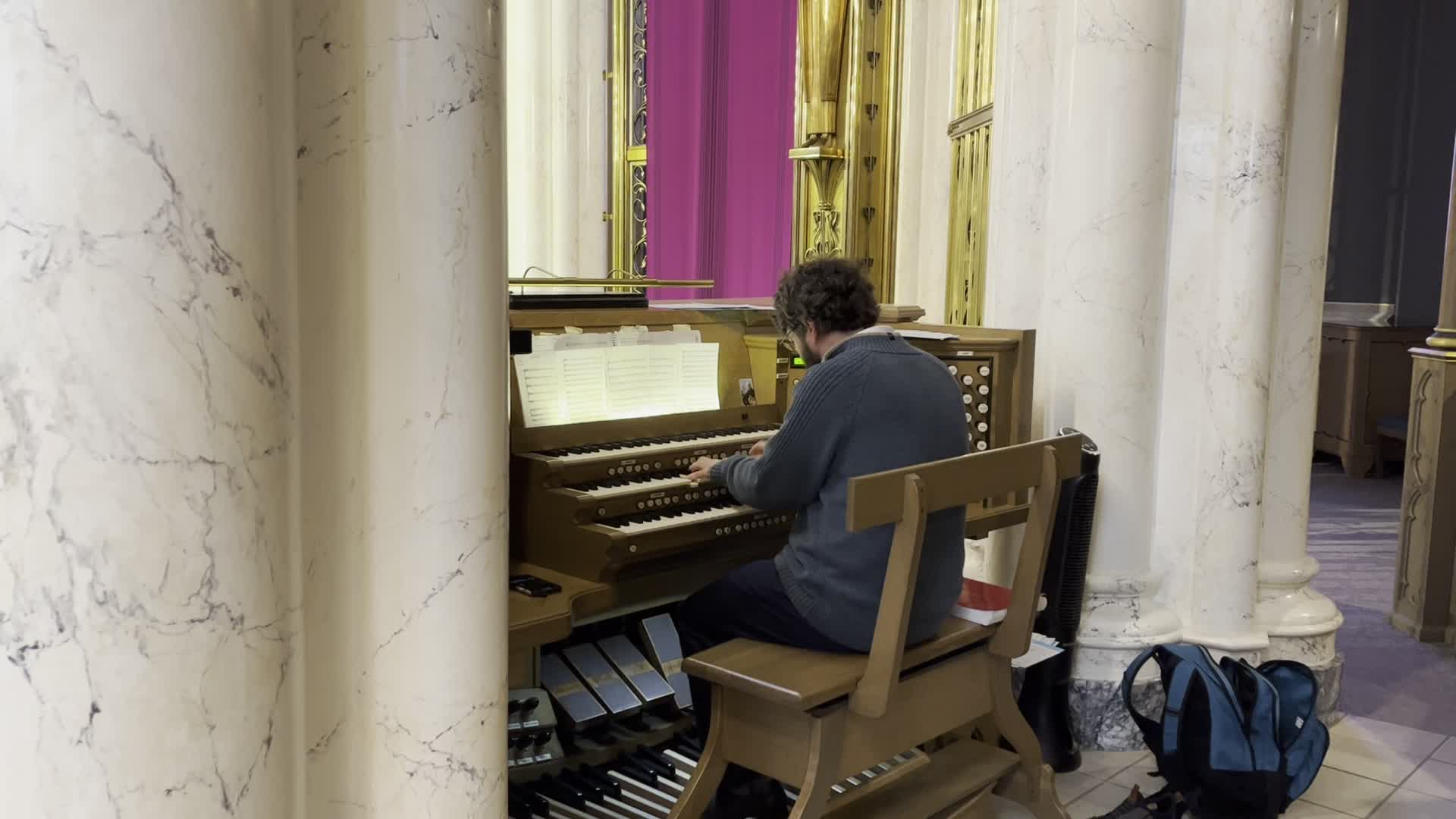Dr. Jonathan Embry improvising on the magnificent pipe organ in the ...