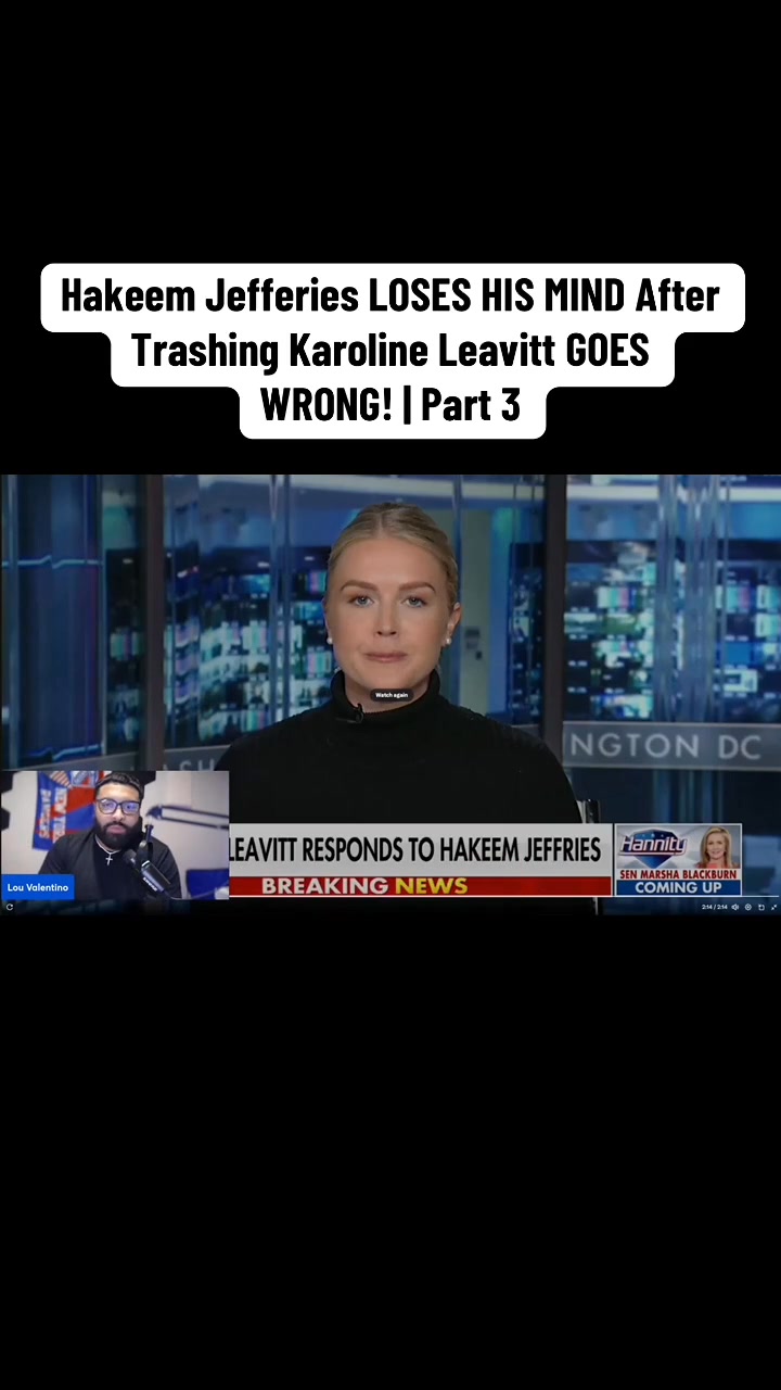 Hakeem Jefferies Loses His Mind 🤪 After Trashing Karoline Leavitt Goes ...