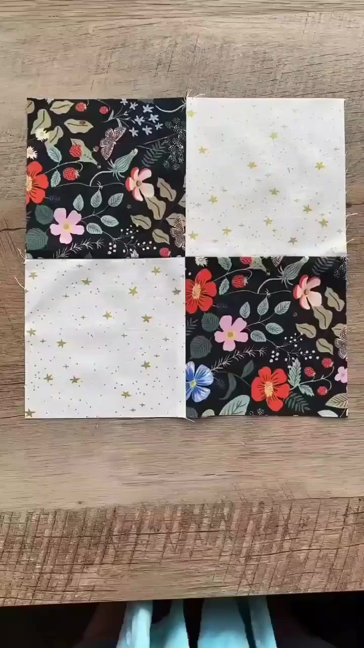 The pattern: https://www.quilt.today/2021/07/disappearing-four-patch ...