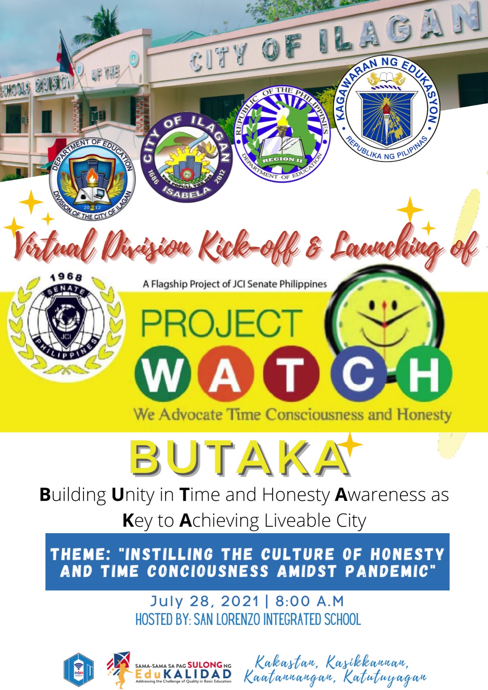Virtual Division Kick-off & Launching of Project Watch BUTAKA Building ...