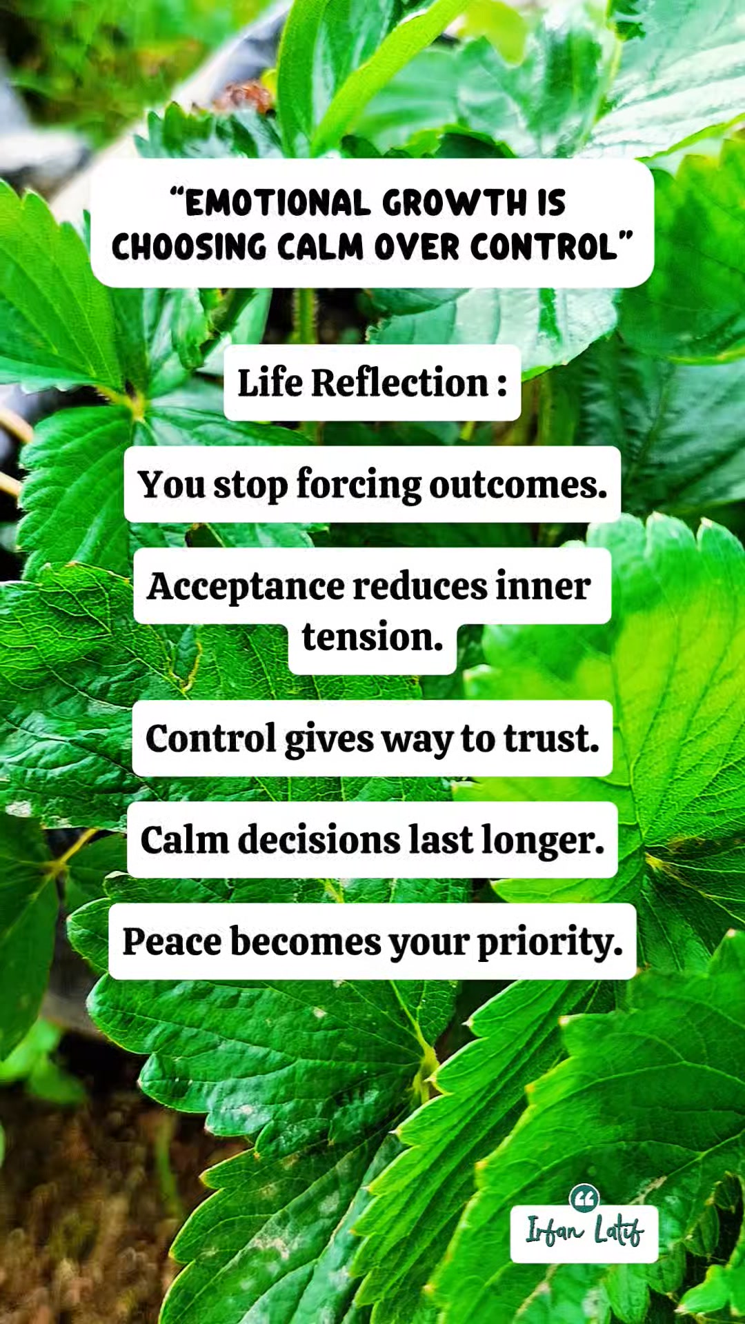 Emotional growth is choosing calm over control #quotes #motivation # ...
