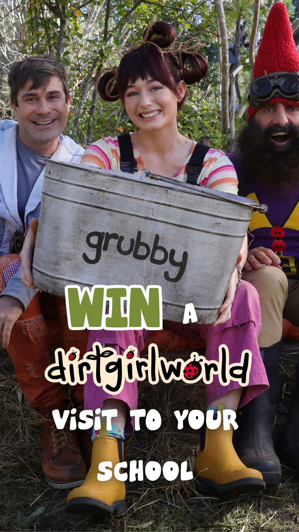 Imagine dirtgirl, scrapboy and Costa the Garden Gnome rolling into your ...