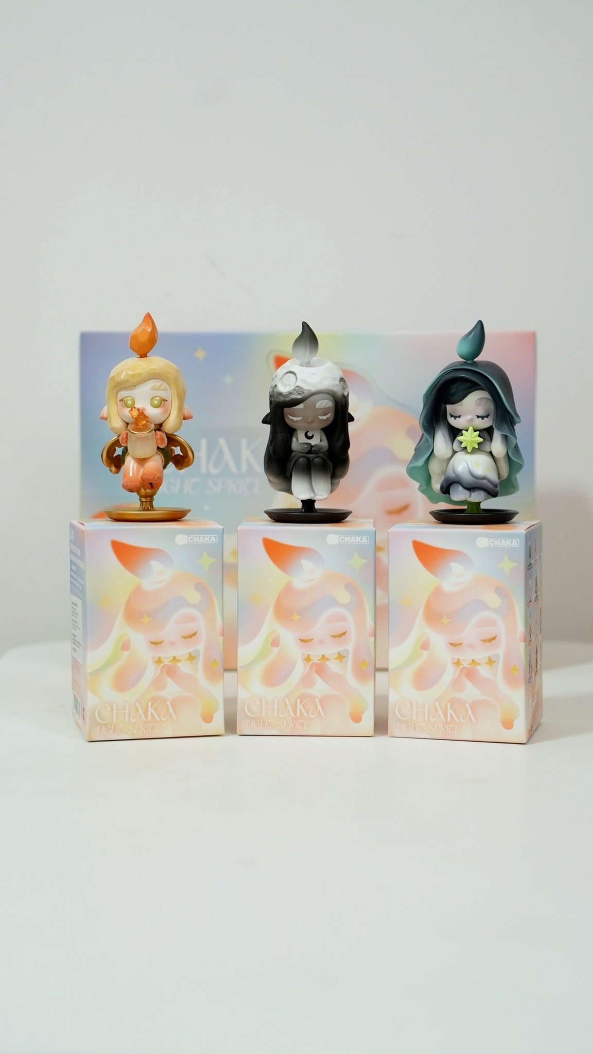 CHAKA LIGHT SPRITE SERIES FIGURES CHAKA creates a quiet