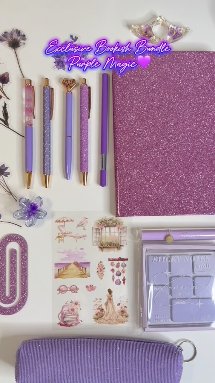 Exclusive Bookish Bundle “Purple Magic” A dreamy purple-themed bundle ...