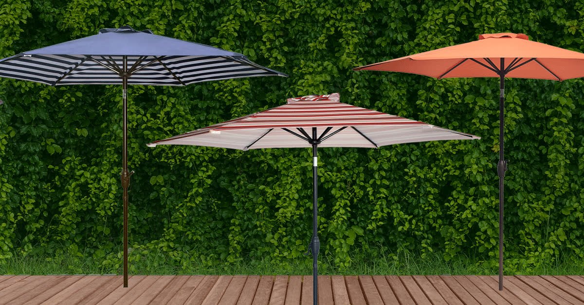 confederate flag patio umbrella Base, Heavy Duty Deck Umbrella Mount, Outdoor Umbrella Pole Holder Stand Base for 1"-1.8" Pole, Umbrella Base for Pool, Entryway, Patio Table, Balcony, Decks, Docks, Backyard 2PCS Tangkula 10 FT Solar Patio