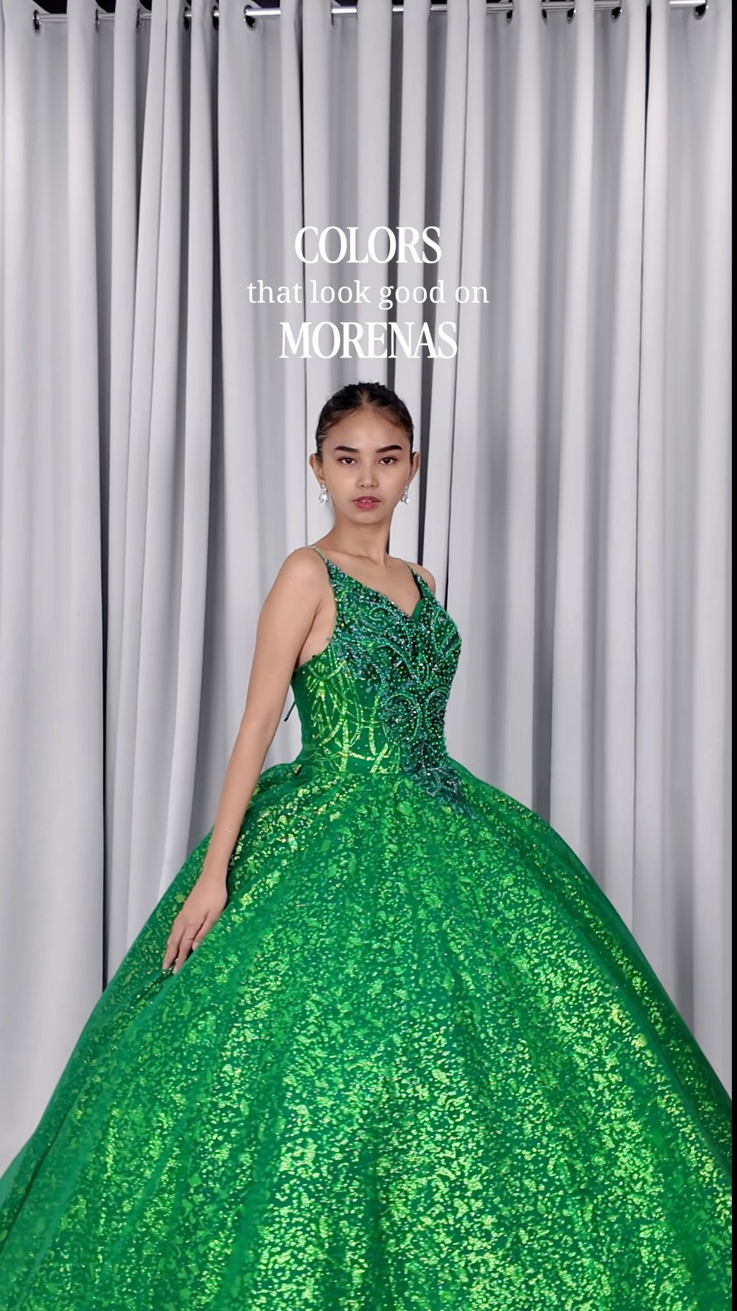 grey suit with emerald green dress Colors That Look Good on Morenas: Gown Styles at AR Collections Manila Coastal Poplin Lucia Dress silhouette_sheila Elastane/Merino Wool Shoe Size (UK):12