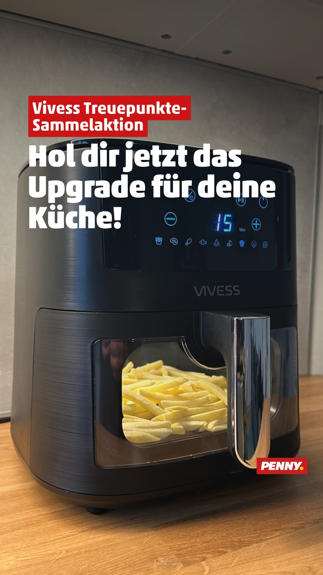 Manchmal können Abschiede auch ganz schön sein, zum Beispiel, wenn du dich davon verabschiedest deine Pommes im Backrohr zu machen! 🍟🤩, Jetzt Treuepunkte sammeln und hochwertige Vivess Messer und