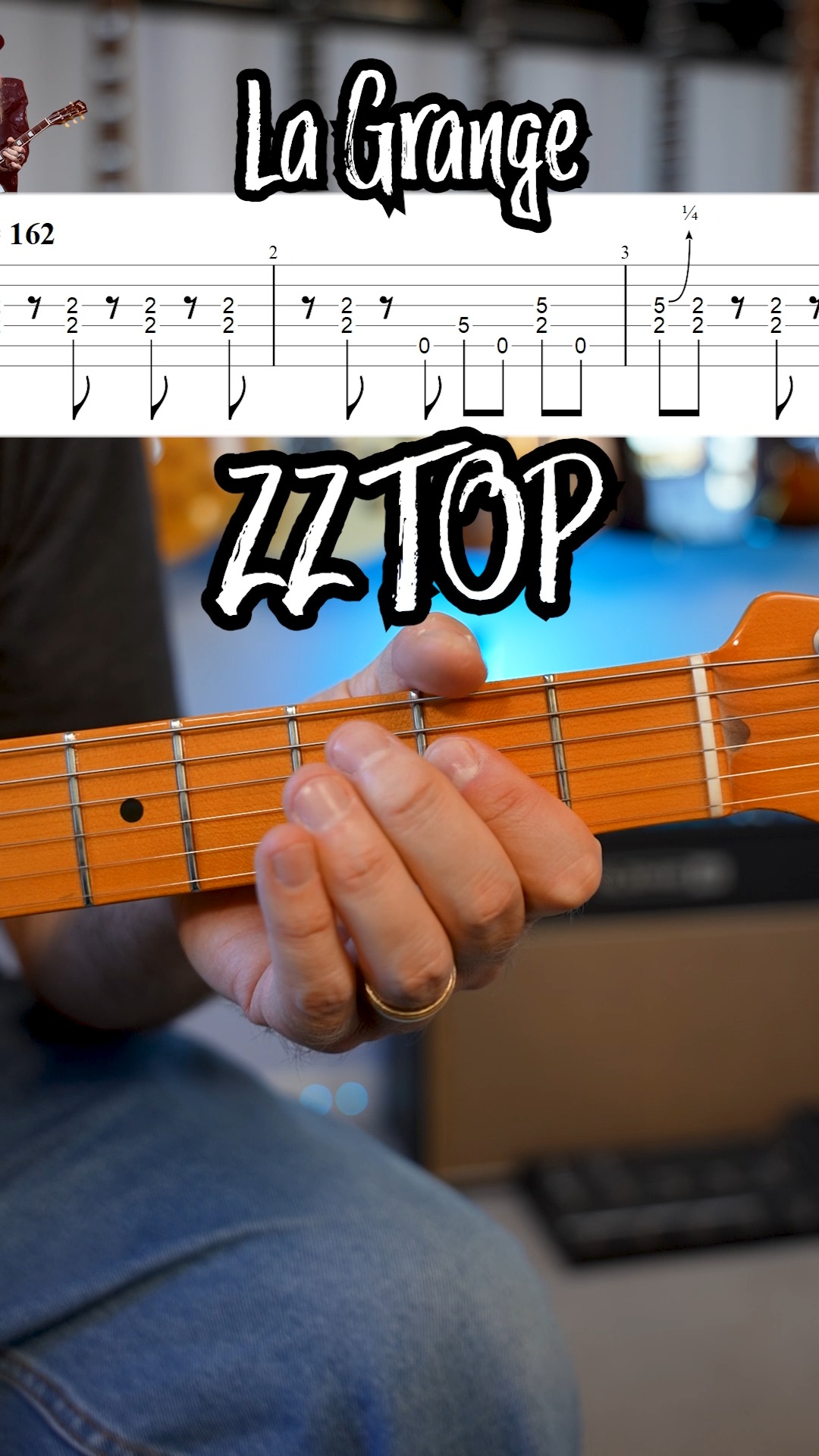 La Grange guitar riff by ZZ Top with tabs. Standard tuning. | GuitArmy ...
