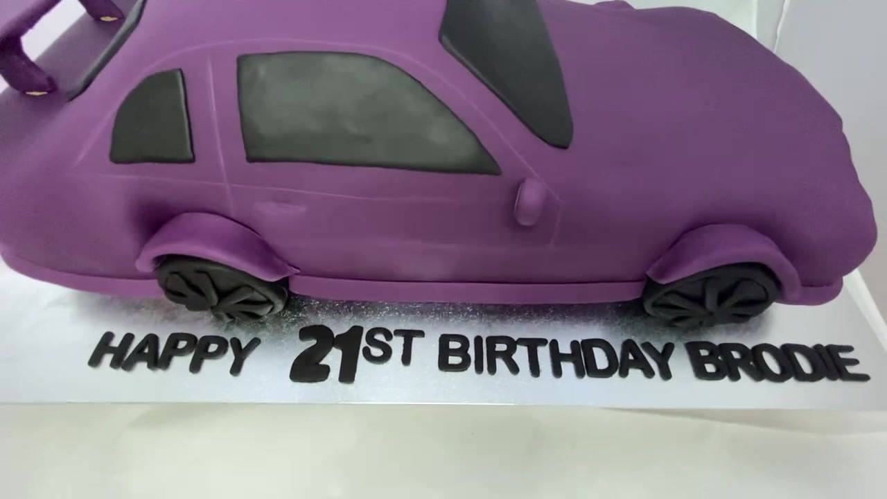 Nissan skyline R34 GTR, chocolate cake with chocolate ganache for a ...