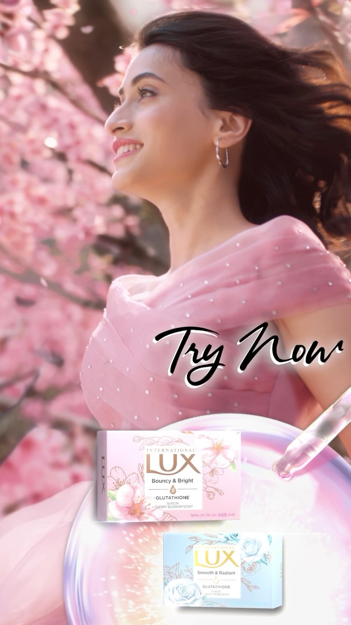 Turn every shower into a luxurious skincare ritual with the rich, creamy foam of new Lux International Gluta Bars. Try it today✨🌸, #LuxBangladesh #LuxInternational #GetGlutaGlow #Glutathione | LUX