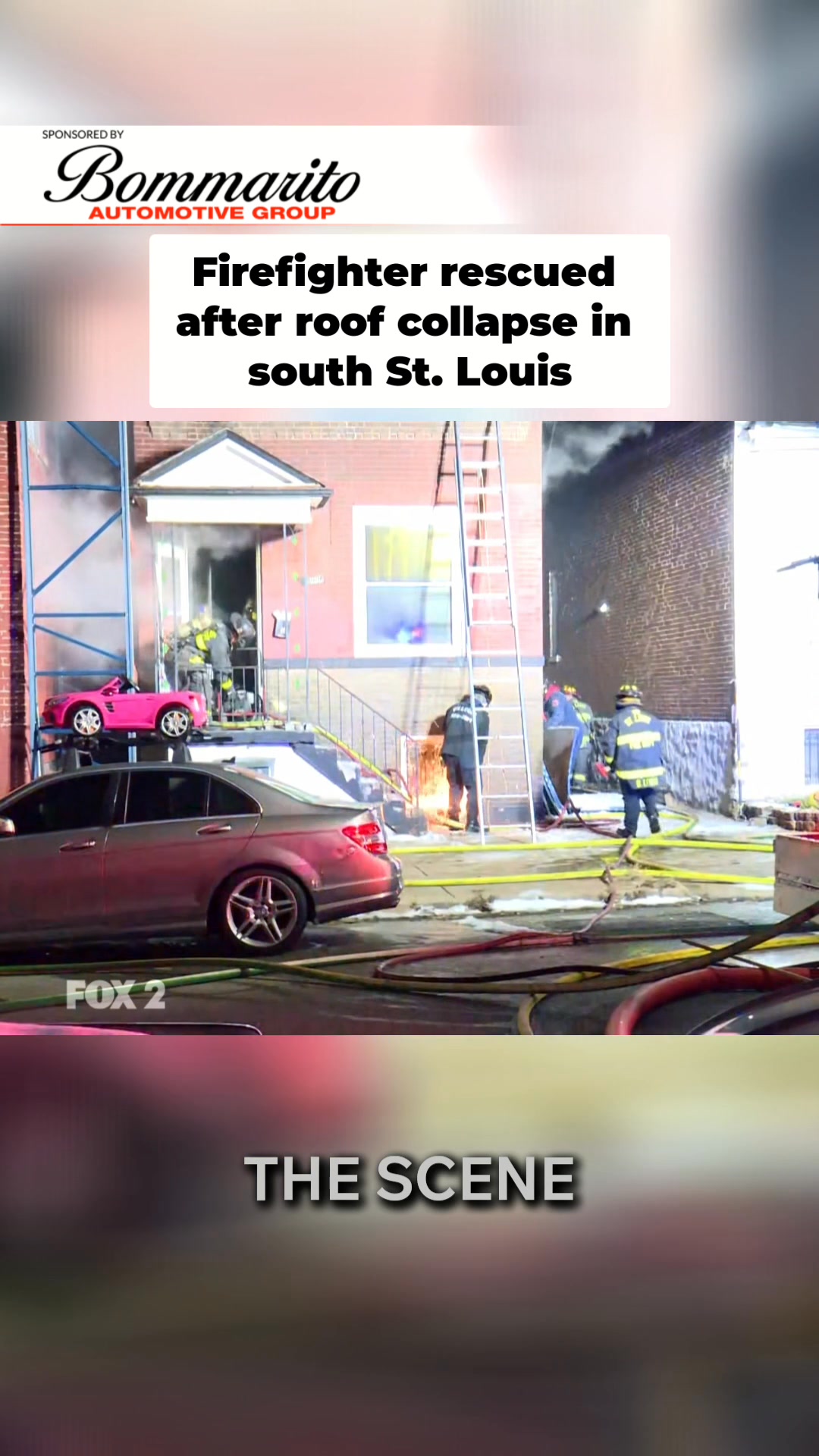 A vacant building in north St. Louis collapsed onto an adjacent