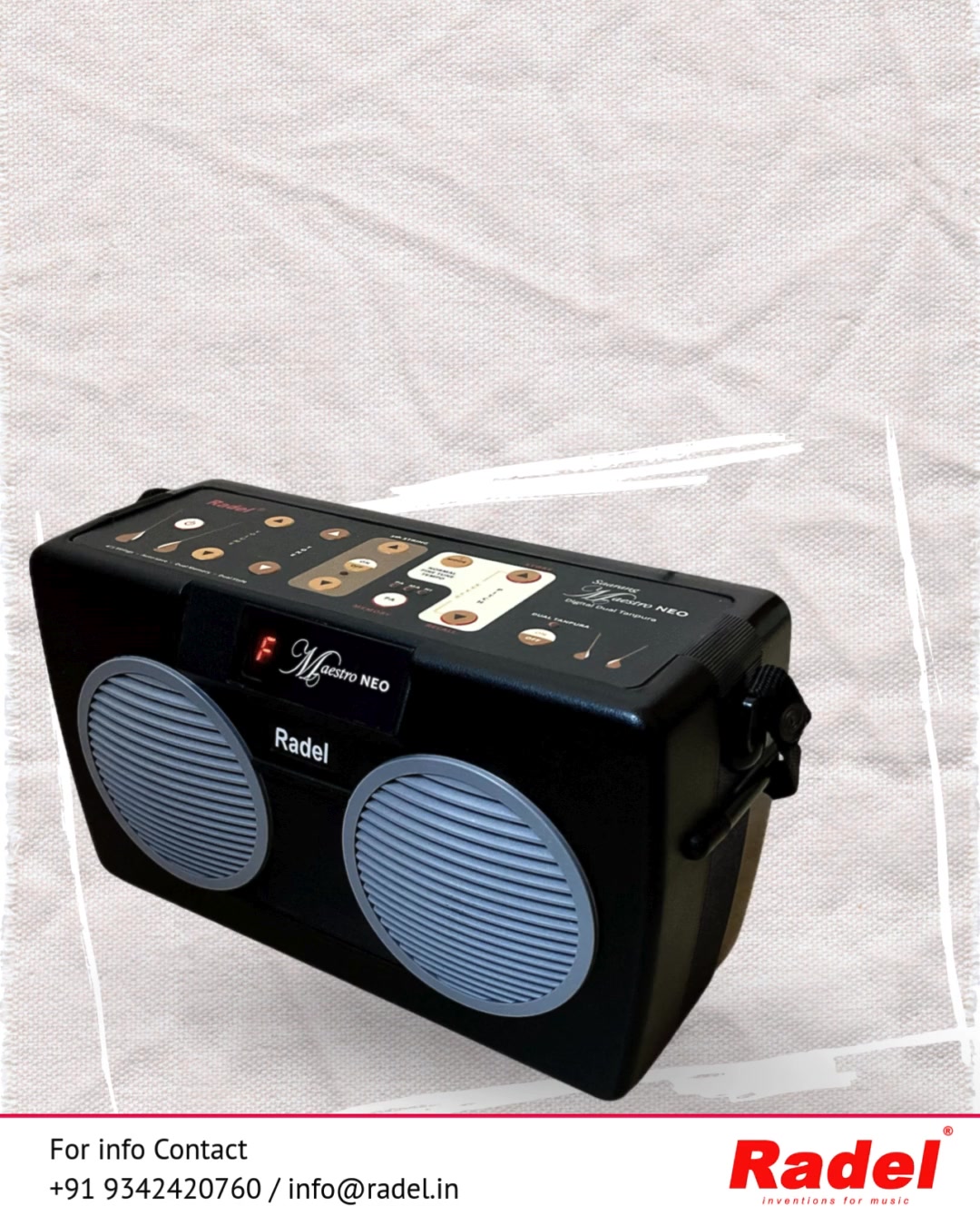 Meet Saarang Maestro NEO, delivering unbelievably natural tanpura
