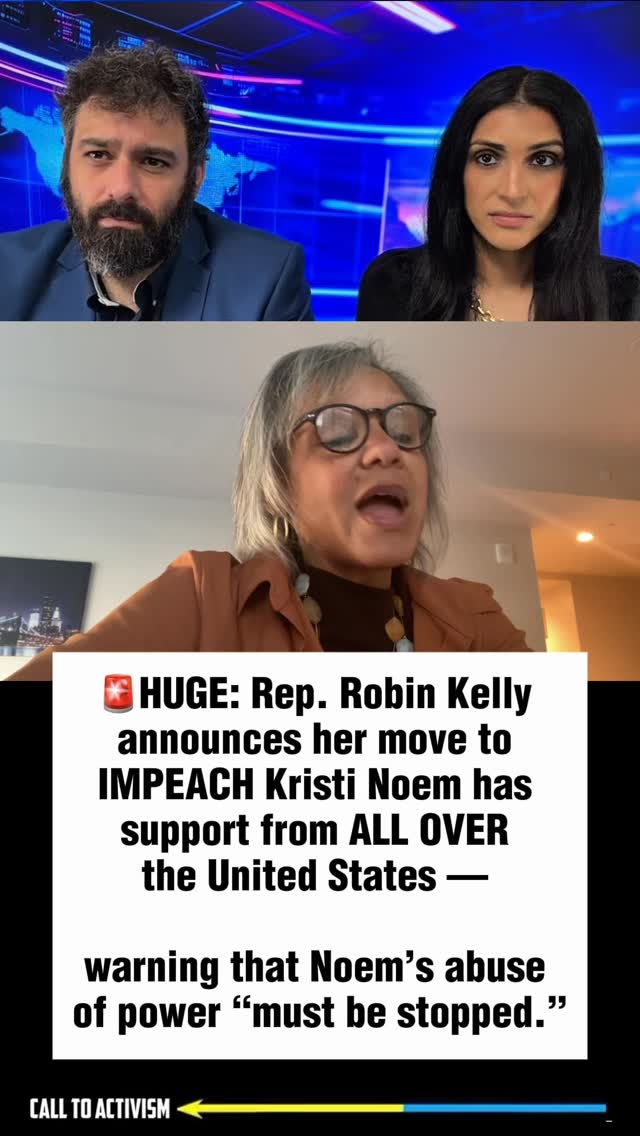 🚨HUGE: Rep. Robin Kelly announces her move to IMPEACH Kristi Noem has ...