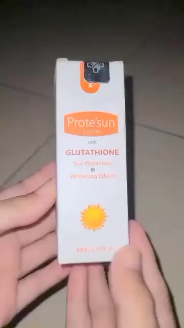 Prote'sun Lotion with Glutathione: Sun Protection & Whitening Effects